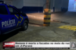 Homem &eacute; morto a facadas no meio da rua em Ji&ndash;Paran&aacute; &ndash; V&iacute;deo