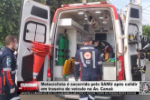 Motociclista &eacute; socorrido pelo SAMU ap&oacute;s colidir em traseira de ve&iacute;culo na Av. Cana&atilde; &ndash; V&iacute;deo