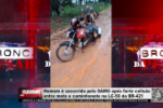 Homem é socorrido pelo SAMU após forte colisão entre moto e caminhonete na LC–50 da BR–421 – Vídeo