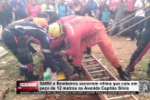 SAMU e Bombeiros socorrem vítima que caiu em poço de 12 metros na Avenida Capitão Silvio – Vídeo