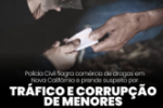 POL&Iacute;CIA CIVIL FLAGRA COM&Eacute;RCIO DE DROGAS EM NOVA CALIF&Oacute;RNIA E PRENDE SUSPEITO POR TR&Aacute;FICO E CORRUP&Ccedil;&Atilde;O DE MENORES