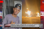 Veículo é incendiado com vítima carbonizada no bagageiro em Vilhena – Corpo carbonizado pode ser de metalúrgico – Vídeo