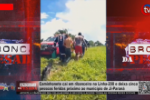 Caminhonete cai em ribanceira na Linha 208 e deixa cinco pessoas feridas próximo ao município de Ji–Paraná – Vídeo