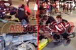 Motociclista sofre fratura exposta após bater na traseira de caminhonete em Ariquemes – Vídeo