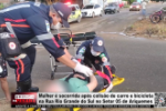 Mulher é socorrida após colisão de carro e bicicleta na Rua Rio Grande do Sul no Setor 5 em Ariquemes – LIVE: ESTAMOS NO AR! PROGRAMA BRONCA DA PESADA