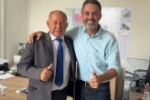 Coronel Chrisóstomo e prefeito Léo Moraes anunciam ordem de serviço para obras de pavimentação no distrito de União Bandeirantes