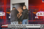 PC prende suspeito de ter executado Matheus em Cujubim no dia 24/04/2025 – Vídeo