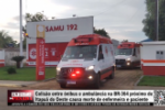 Colisão entre ônibus e ambulância na BR–364 próximo de Itapuã do Oeste causa morte de enfermeira e paciente – Vídeo