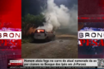 Homem ateia fogo no carro do atual namorado da ex companheira por ciúmes no Bosque dos Ipês em Ji–Paraná – Vídeo