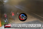 Trio arromba e furta produtos de uma loja de confecções do Segundo Distrito em Ji–Paraná – Vídeo