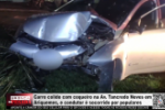 Carro colide com coqueiro na Av. Tancredo Neves em Ariquemes, e condutor é socorrido por populares – Vídeo