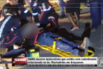 SAMU socorre motociclista que colidiu com caminhonete estacionada na Av. Machadinho em Ariquemes – LIVE: ESTAMOS NO AR! PROGRAMA BRONCA DA PESADA