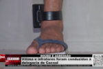 ROUBO E AGRESSÃO – Vítima e infratores foram conduzidos à delegacia de Cacoal – Vídeo