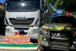 Carreta saiu de Rondônia: Gefron apreende 105 quilos de cocaína e provoca prejuízo de R$ 3,2 milhões às facções criminosas em MT