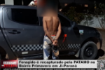 Foragido é recapturado pela PATAMO no bairro Primavera em Ji Paraná – Vídeo