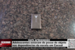 VAPE APREENDIDO – Adolescentes estavam de posse do objeto nas dependências da escola em Cacoal – Vídeo