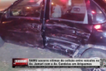 SAMU socorre vítimas de colisão entre veículos na Av. Jamari com a Av. Candeias em Ariquemes – Vídeo