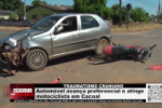 TRAUMATISMO CRANIANO – Automóvel avança preferencial e atinge motociclista em Cacoal – Vídeo