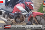 Após informações PTRAN recupera motocicleta com restrição de furto na Av. Canaã em Ariquemes – Vídeo