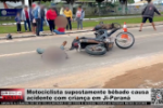 Motociclista supostamente bêbado causa acidente com criança em Ji–Paraná – Vídeo