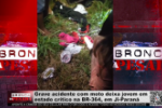 Grave acidente com moto deixa jovem em estado crítico na BR 364, em Ji Paraná – Vídeo