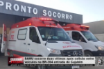 SAMU socorre duas vítimas após colisão entre veículos na BR 364 entrada de Cujubim – Vídeo
