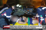 SAMU socorre ciclista que colidiu com caminhonete na Av. Jaru próxima a Rua Orquídeas no Setor 04 em Ariquemes – Vídeo