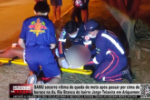 SAMU socorre vítima de queda de moto após passar por cima de buraco na Av. Rio Branco em Ariquemes – Vídeo