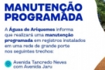 MANUTENÇÃO PROGRAMADA – ÁGUAS DE ARIQUEMES