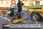 Motociclista fica ferido em acidente e moradores cobram redutor na esquina da T–24 em Ji–Paraná – Vídeo