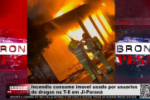 Incendio consome imovel usado por usuarios de drogas na T–8 em Ji–Paraná – Vídeo