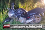 SAMU socorre motociclista que caiu às margens da BR 364 sentido Garimpo Bom Futuro, em Ariquemes – Vídeo