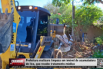 Prefeitura realiza limpeza em imóvel de acumuladora de lixo, que recebe tratamento médico – Vídeo