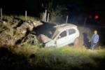 Motorista capota carro após cochilar ao volante na RO 464
