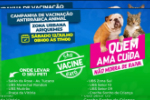 Vem aí Vacinação Contra a Raiva para cães e gatos no dia 12–07 partir das 08h até ás 17h Ariquemes – Vídeo