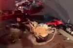 Acidente entre três motocicletas deixa um morto e dois gravemente feridos