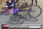 Ciclista é socorrido após ser atingido por motocicleta na Av. Capitão Silvio em Ariquemes – Vídeo
