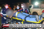 Duas vítimas de acidente foram socorridas pelo SAMU na Av. Jamari no Setor 02 de Ariquemes – LIVE: ESTAMOS NO AR! PROGRAMA BRONCA DA PESADA