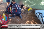 Motociclistas batem em cruzamento no segundo distrito de Ji Paraná – Vídeo