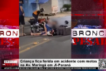 Criança fica ferida em acidente com motos na Av Maringá em Ji Paraná – Vídeo