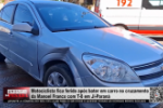Motociclista fica ferido após bater em carro no cruzamento da Manoel Franco com T 8 em Ji Paraná – Vídeo