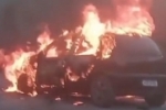 Jaru: Veículo pega fogo e é completamente destruído