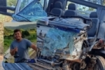 COLISÃO FRONTAL: Motorista de caminhão da prefeitura morre em forte colisão