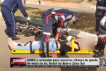 SAMU é acionado para socorrer vítimas de queda de moto na Av. Brasil do Bairro Zona Sul em Ariquemes – Vídeo