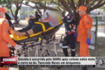 Grávida e socorrida pelo SAMU após colisão entre moto e carro na Av. trancredo neves em Ariquemes – Vídeo