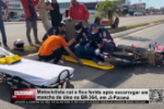 Motociclista cai e fica ferida após escorregar em mancha de óleo na BR 364, em Ji Paraná – Vídeo