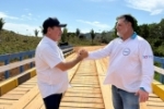 Pedro Fernandes participa da entrega de duas pontes na Linha C–35 em Monte Negro