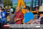 Senador Confúcio Moura entrega mais um maquinário para a Secretaria de Agricultura de Ariquemes – Vídeo