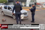 Imprudência no trânsito: jovens causam acidente e fogem, abandonando veículo em Cacoal – Vídeo