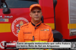 Entrevista: Carro atropela motociclista que sofre fratura no bairro Rota do Sol em Ariquemes – Vídeo